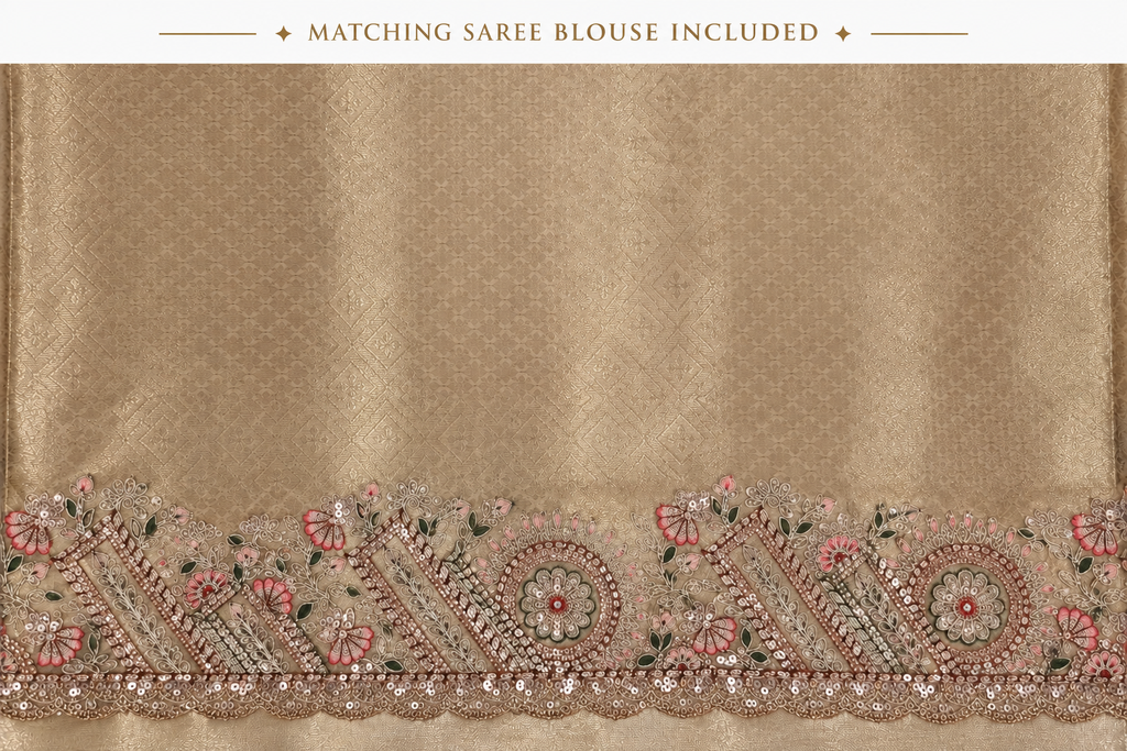 Matching Saree Blouse Included – Premium Infographic
