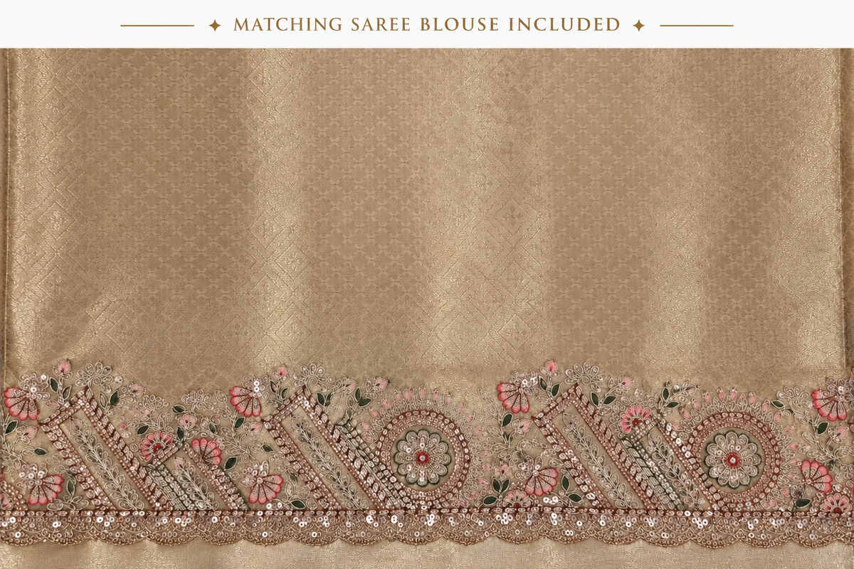 Matching Saree Blouse Included – Premium Infographic